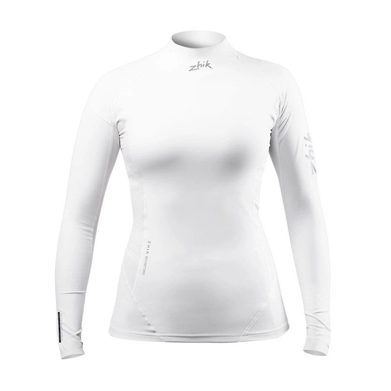 Top Eco Spandex Long Sleeves Whitefor women