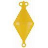 Inflatable anchor buoys with short stem