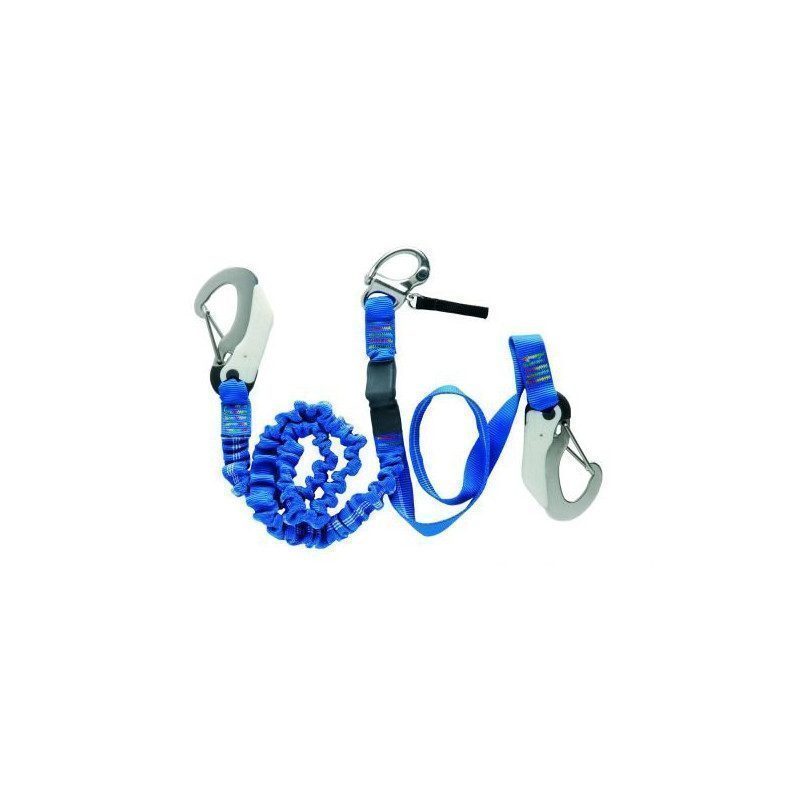 Extendable harness lanyard with manual release | Picksea