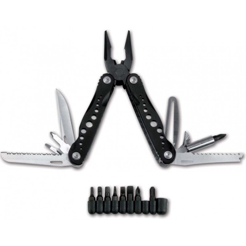 Couteau Multi-outils Sequoia P1 - 10 Fonctions En 1 Avec étui En Nylon, Lame En Acier