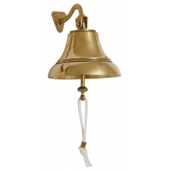 Polished brass bell 90 mm