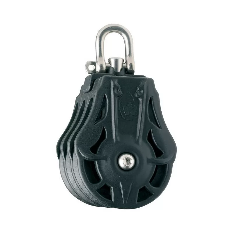 Poulies triples pour cordage 8-9 mm Poulies triples pour cordage 8-9 mm