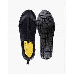 Vue dessus chausson nautica noir Adhera