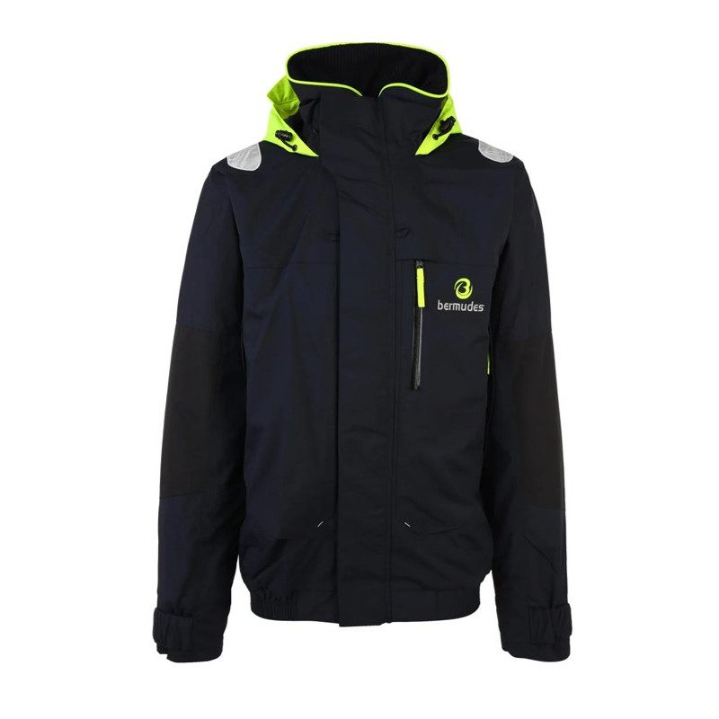 Black VENTURI jacket with fleece lining from Bermuda