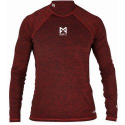 Lycra Manches longues Cube Rash Vest Rouge Homme