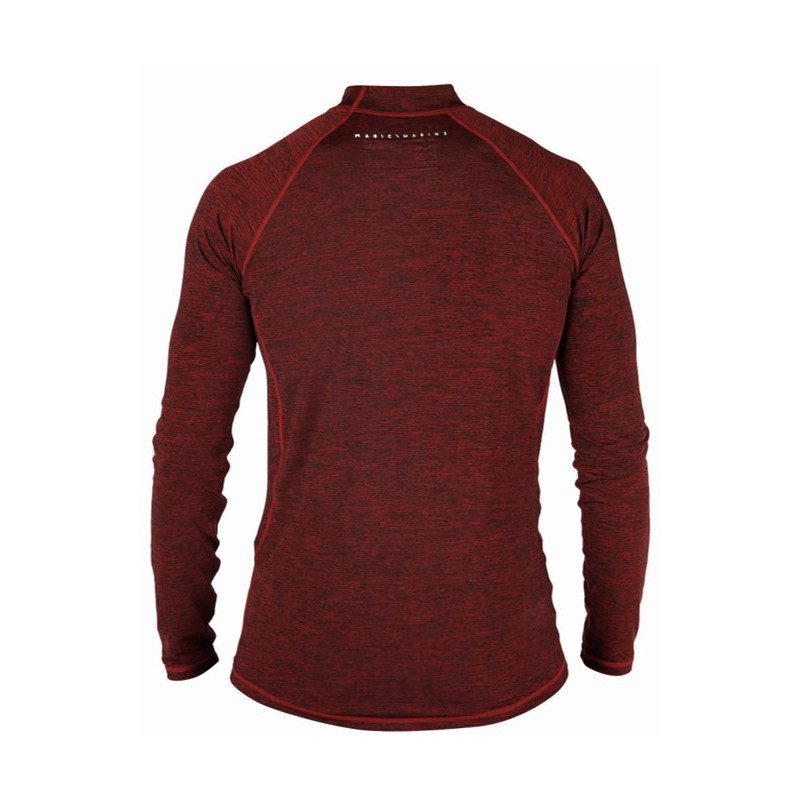 T-shirt Columbia Homme Gris Manches Longues Lettrage Rouge - Taille S Neuf