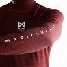 Lycra Long Sleeve Cube Rashvest Red Men