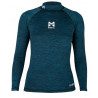 Lycra Long Sleeve Cube Rashvest Blue Women