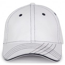 Fashion Cap 100% cotton White/Navy