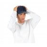 Fashion Cap 100% cotton Navy/
white