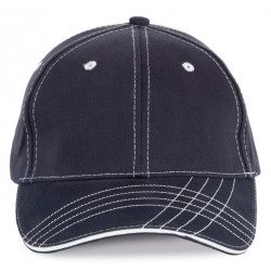 Fashion Cap 100% cotton Navy/White