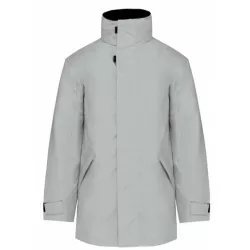 Parka de pont Homme Snow Grey doublée matelassée