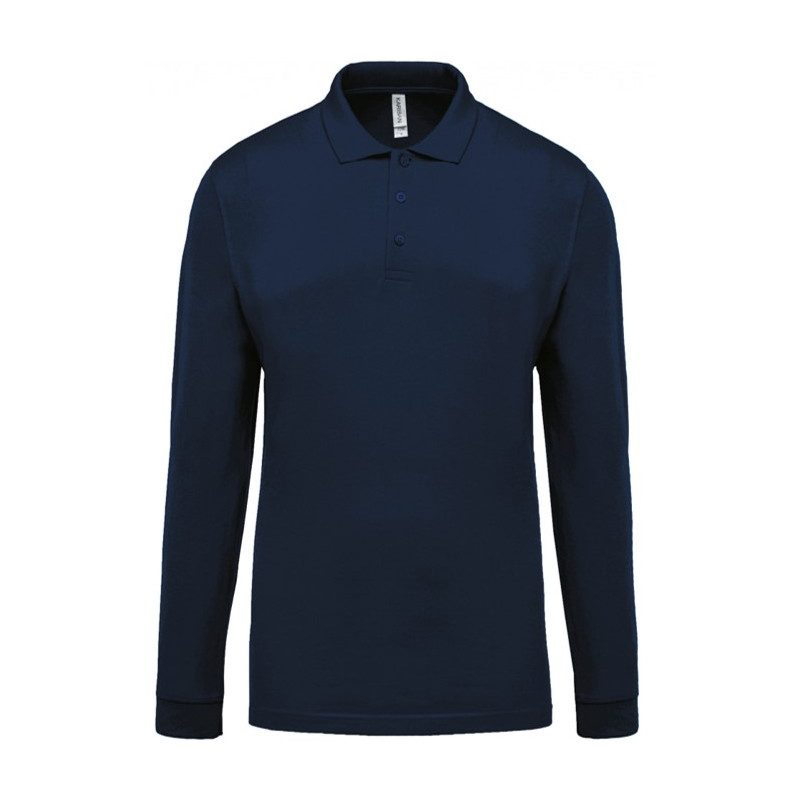 Long sleeves Polo Navy blue for men