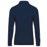 Polo piqué Homme Navy manches longues