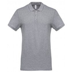 Polo Piqué Oxford Grey manches courtes homme