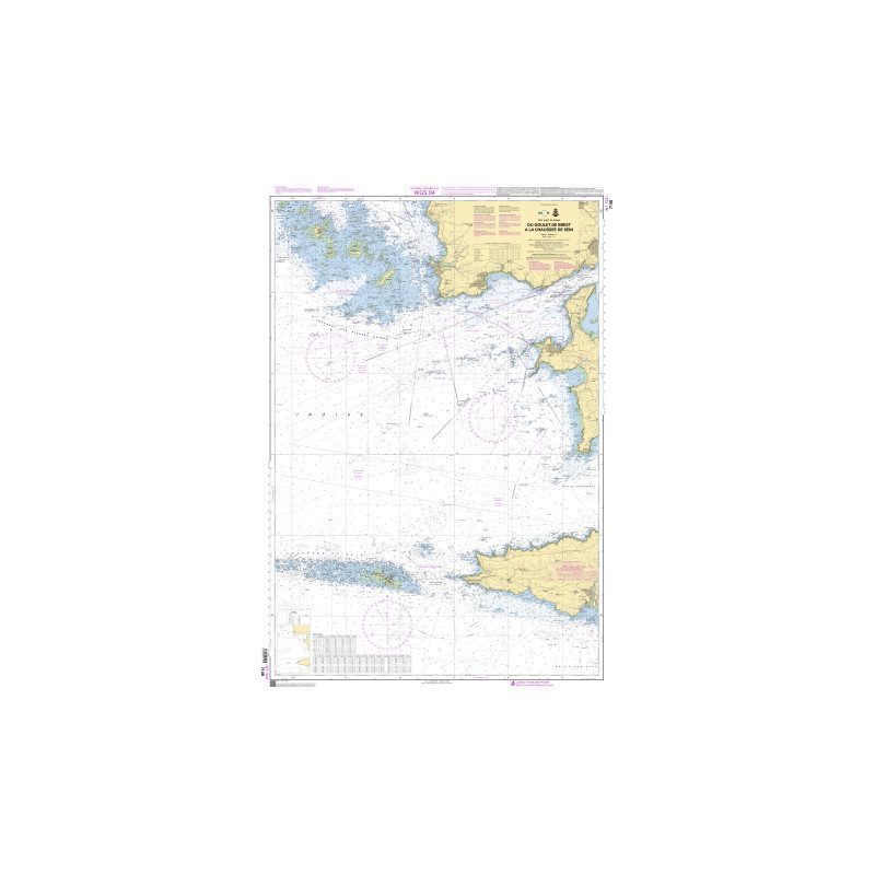 Carte Marine à plat 7148-CA : du Goulet de Brest à la Chaussée de Sein
