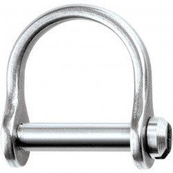 Manille large 3.2 mm inox , la paire