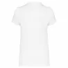 Polo Coton piqué blanc manches courtes femme