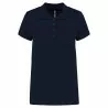 Polo Coton piqué blanc manches courtes femme