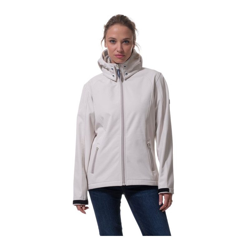 Veste softshell Grettel  Ecru/Galet pour femme