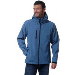 Veste softshell Hanil Bleu Océan pour homme