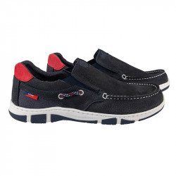 Chaussure bateau Ulteam Botalo à élastique bleu marine