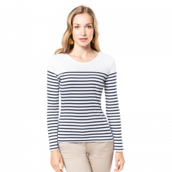 Women's classic striped...