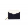 Wallet "le compact" linen and leather | Picksea