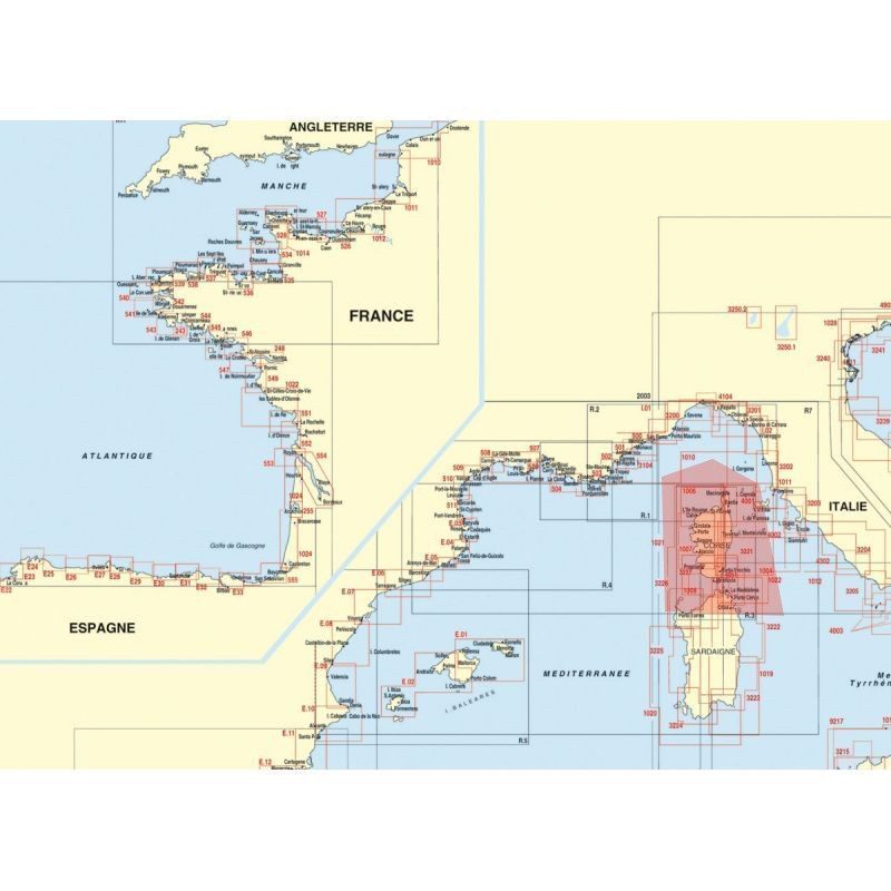 Cartes marines Navicarte Méditerranée Corse