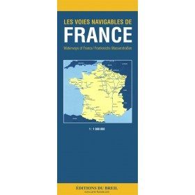 Couverture carte des voies navigables de France