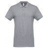 Polo piqué blanc manches courtes homme