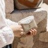 Portefeuille " le compact" lin et cuir | Picksea