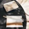 Wallet "le compact" linen and leather | Picksea