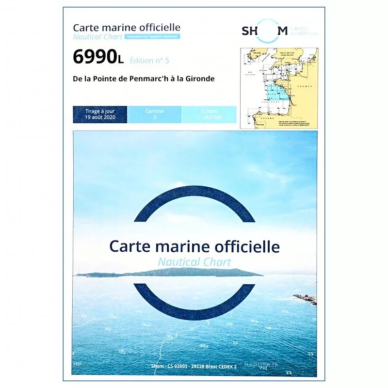 Nautical chart 6990L : from Penmarc'h to Gironde | Picksea