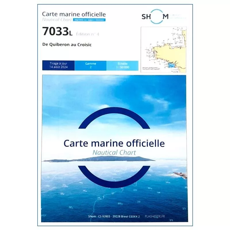Carte Marine 7033L : de Quiberon au Croisic | Picksea