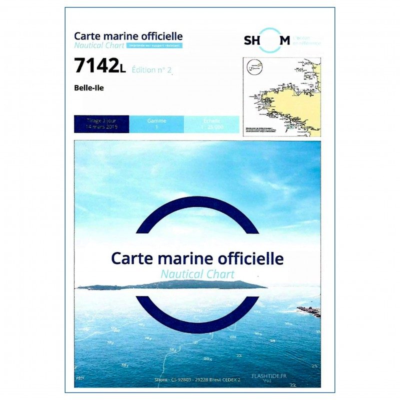 Carte Marine 7142L : Belle-île | Picksea