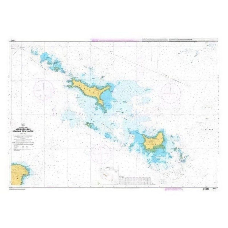 Carte Marine 7143L : Houat et Hoedic | Picksea SHOM sur Picksea.com