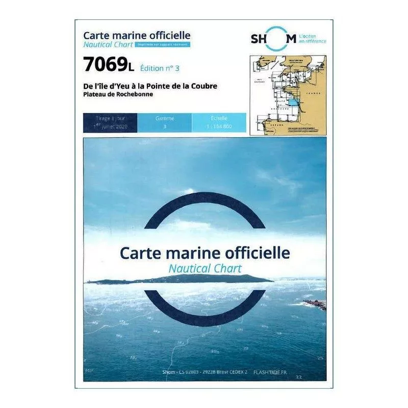 Marine Chart 7069L : D'Yeu à Oléron | Picksea