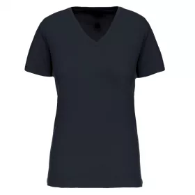 T-shirt coton Bio col V...