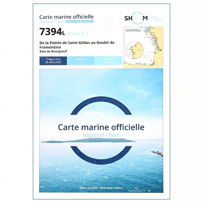 Marine Chart 7394L: Fromentine to St Gildas | Picksea