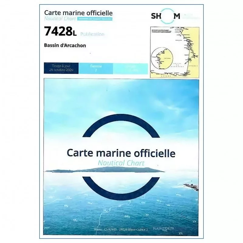 Carte Marine Bassin d'Arcachon 7428L