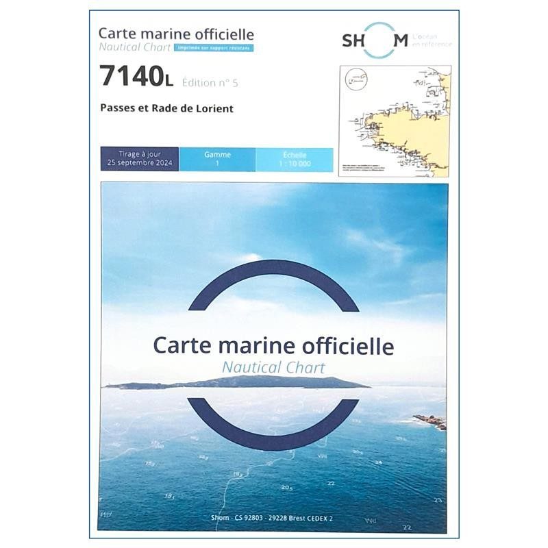 Nautical chart 7140L Rade et Passes de Lorient | Picksea