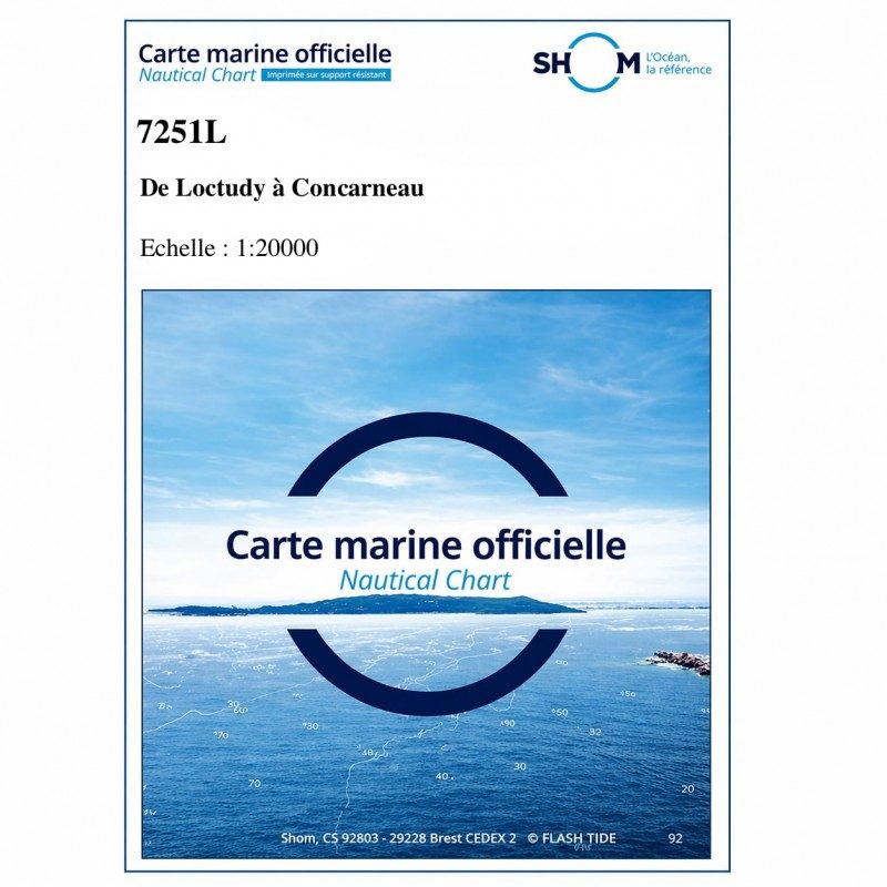 Marine chart 7251L : from Loctudy to Concarneau | Picksea