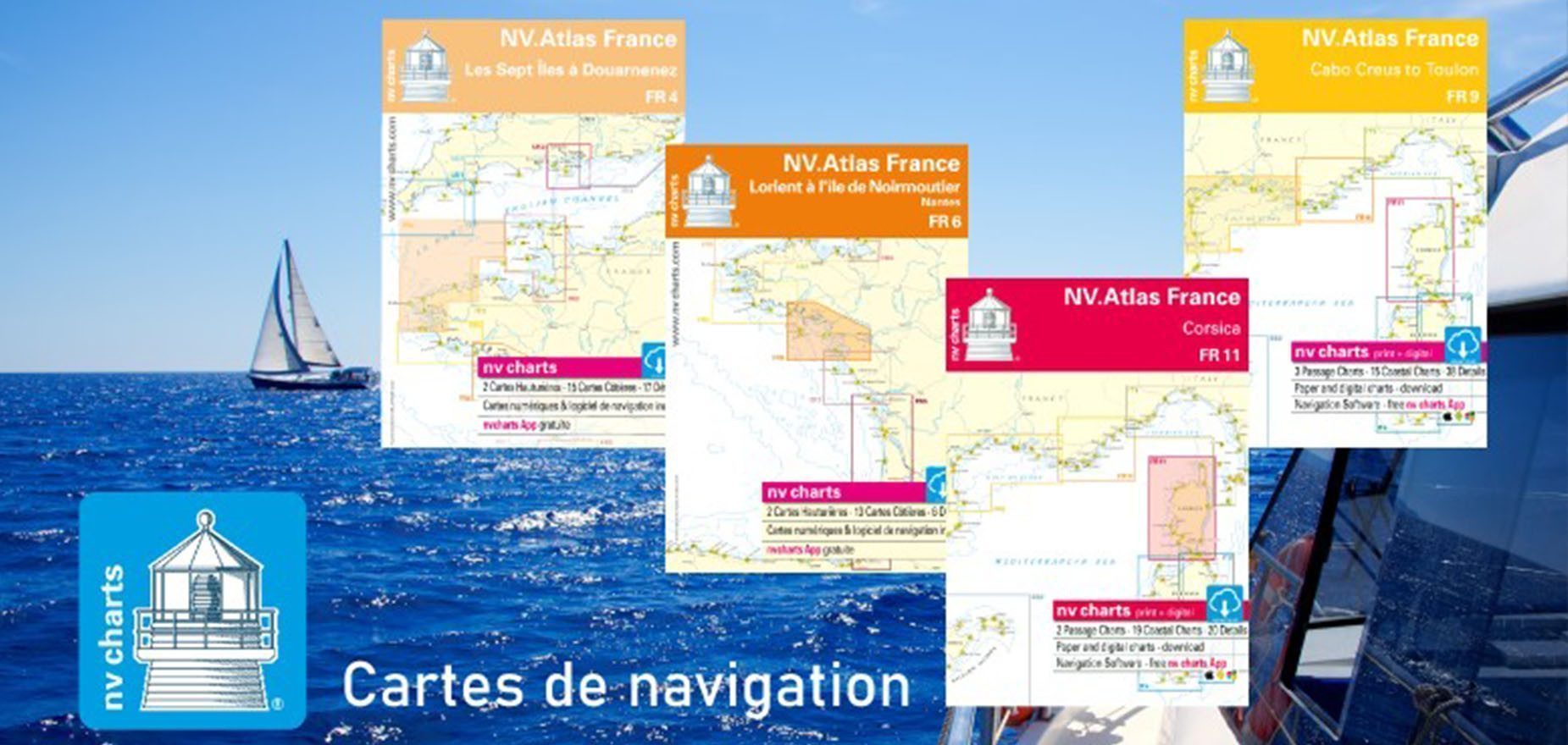 Découvrez les cartes marines de navigation NV-CHARTS Picksea SAS