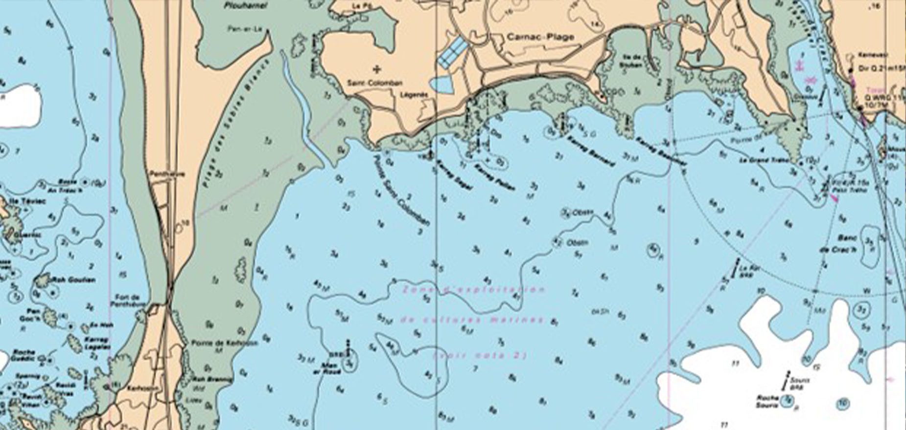 Carte Marine : Comprendre les couleurs des fonds marins Picksea - SAS Nauting