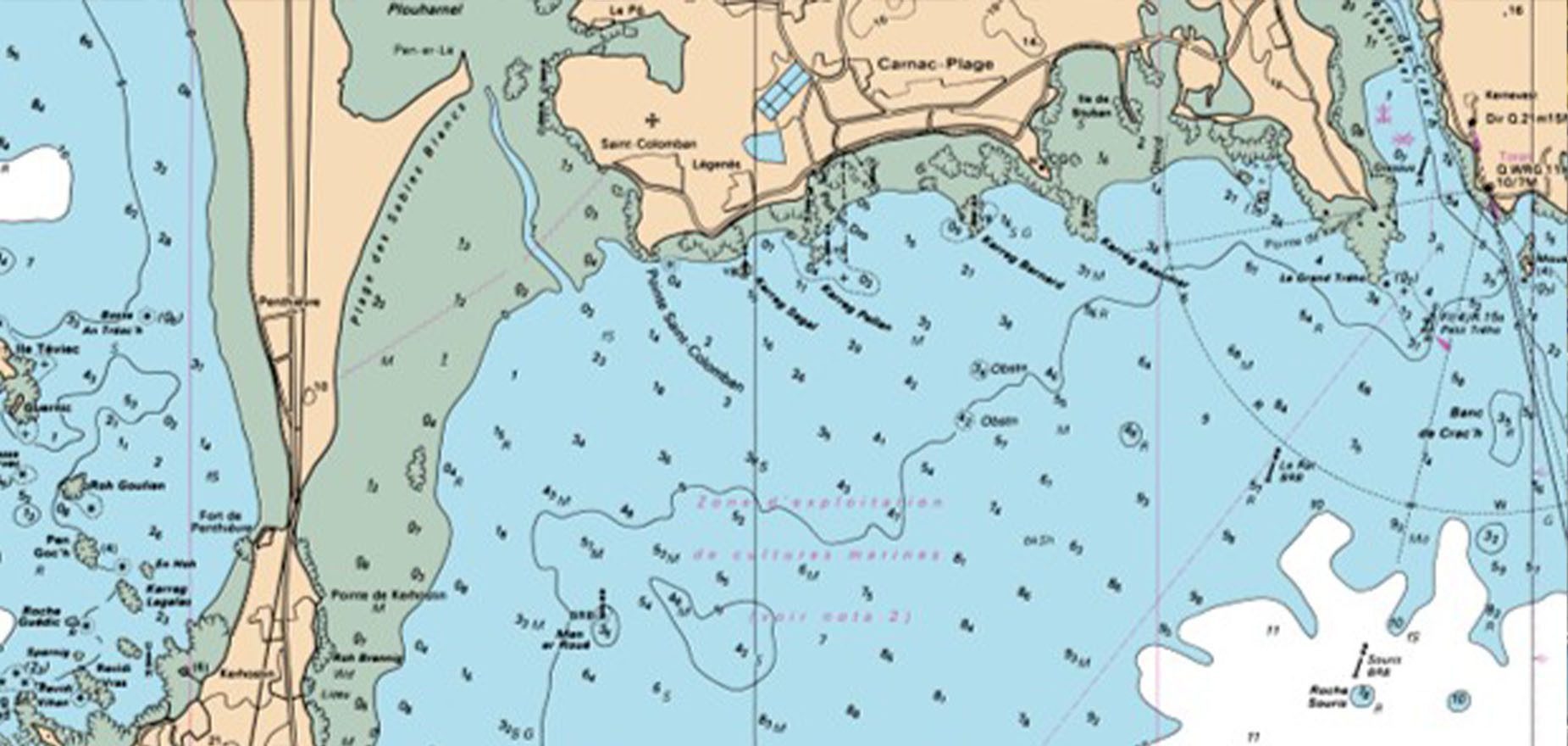 Carte Marine : Comprendre les couleurs des fonds marins Picksea SAS